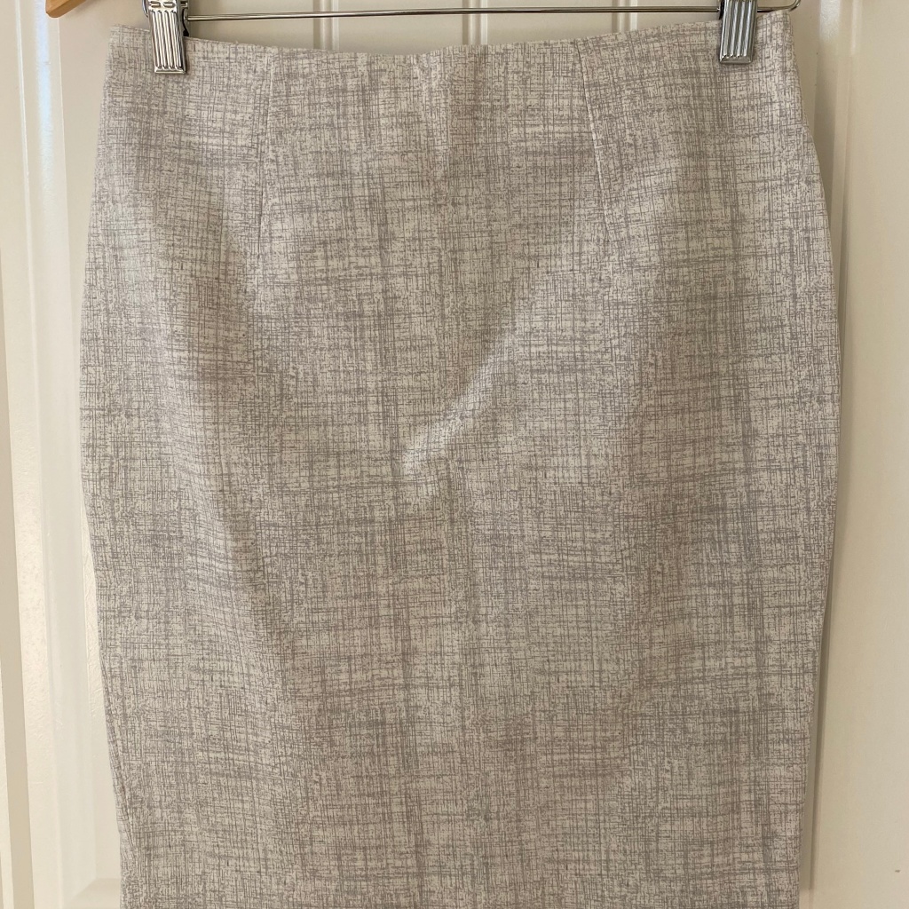 Gray Patterned Skirt